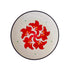 Wall Decor - Floral Motif Wall Plate - Hand Painted Red Hibiscus - Wedding Gift - House Warming Gift - Birthday Gift -Home Decor Buy Online India - Free Shipping